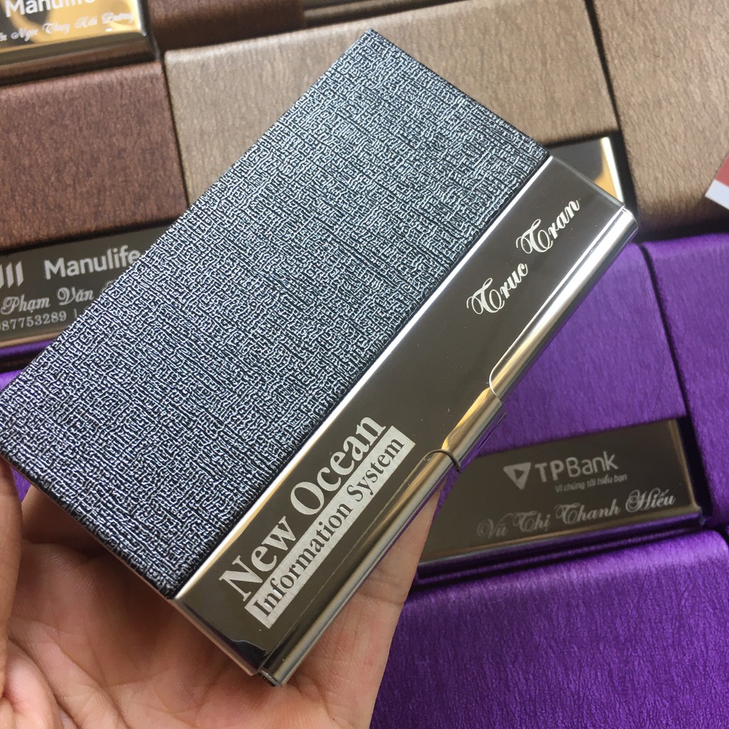 Ví đựng danh thiếp cao cấp, Hộp đựng card visit hàng chuẩn đẹp loại 1 cho Nam, bán hộp đựng danh thiếp cho sếp nam.