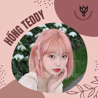 Thuốc nhuộm màu Hồng Teddy (kèm trợ nhuộm, găng tay)