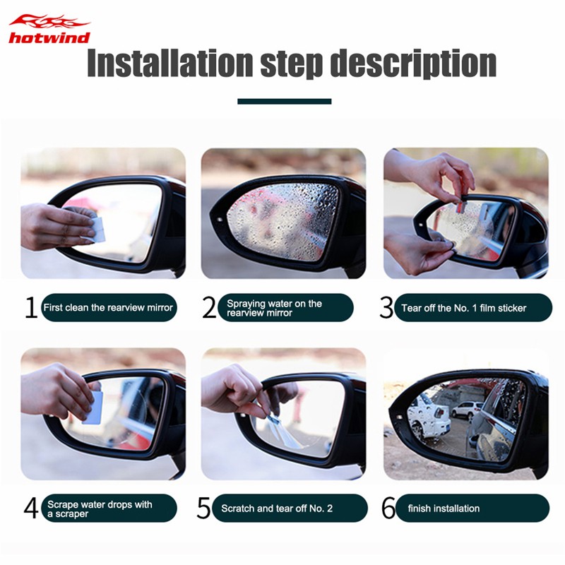 Bộ 2 miếng dán chống nước cho xe hơi thiết kế hình oval