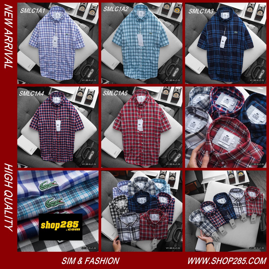 Áo sơmi tay ngắn caro nhỏ  [𝐅𝐑𝐄𝐄 𝐒𝐇𝐈𝐏] ❤️ vải linen siêu mềm , màu đẹp thấm hút tốt ❤️ SMLC1A1 | BigBuy360 - bigbuy360.vn