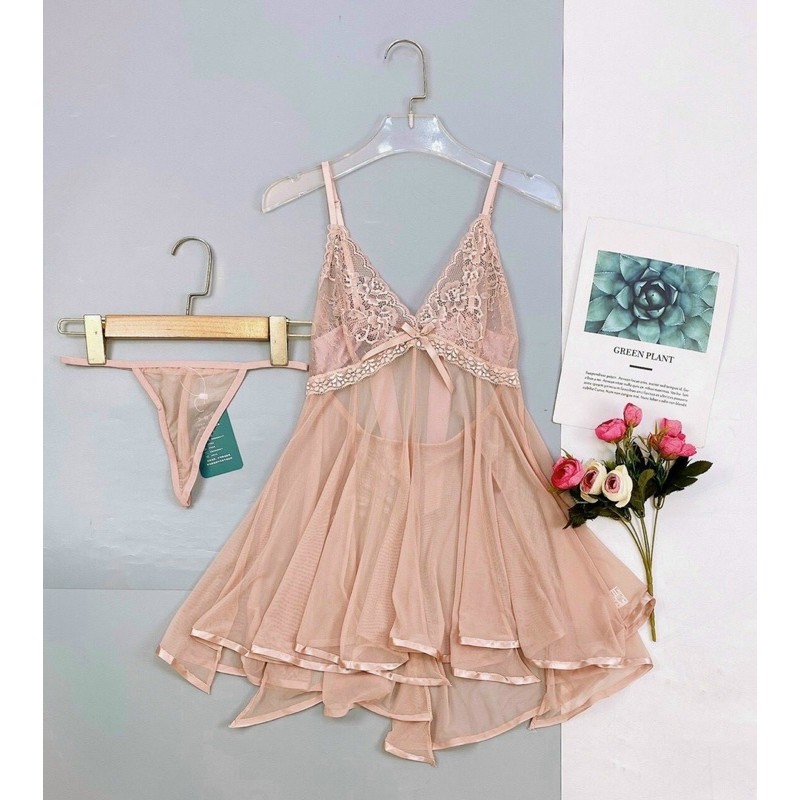 Váy Ngủ Voan Xuyên Thấu Cao Cấp J7715 | BigBuy360 - bigbuy360.vn