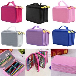 Túi đựng bút chì màu / dụng cụ học tập đa năng gồm nhiều ngăn siêu tiện lợi