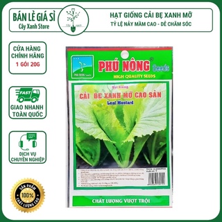 Hạt Giống Cải Bẹ Xanh Mỡ Cao Sản Dễ Trồng, Năng Suất Cao Phú Nông - Key: Đất sạch, Phân Bón, Hữu Cơ, Xơ Dừa