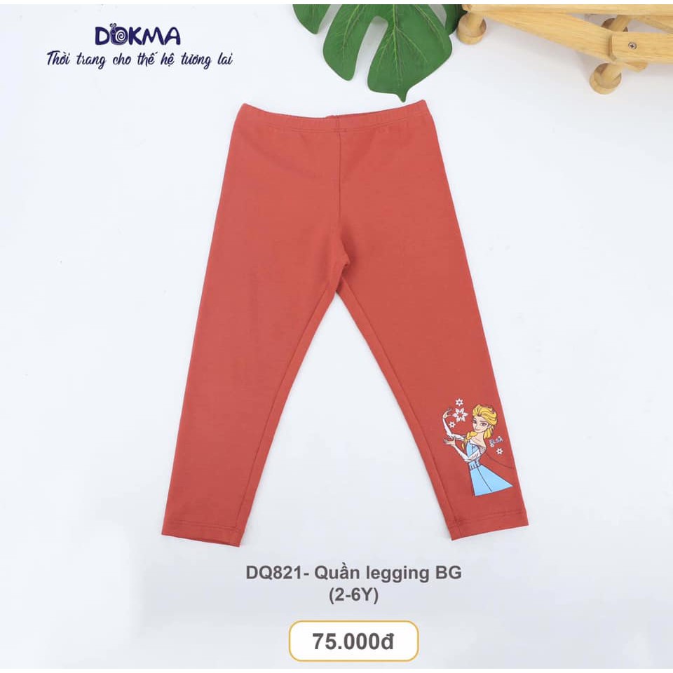 Quần Legging bé gái đại Dokma 2y.6y DQ821