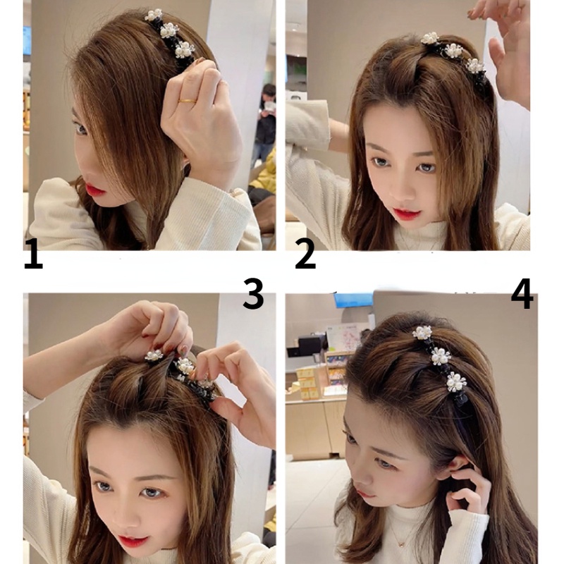 Kẹp Tóc Hình Hoa Dễ Thương Phong Cách Hàn Quốc Cho Nữ