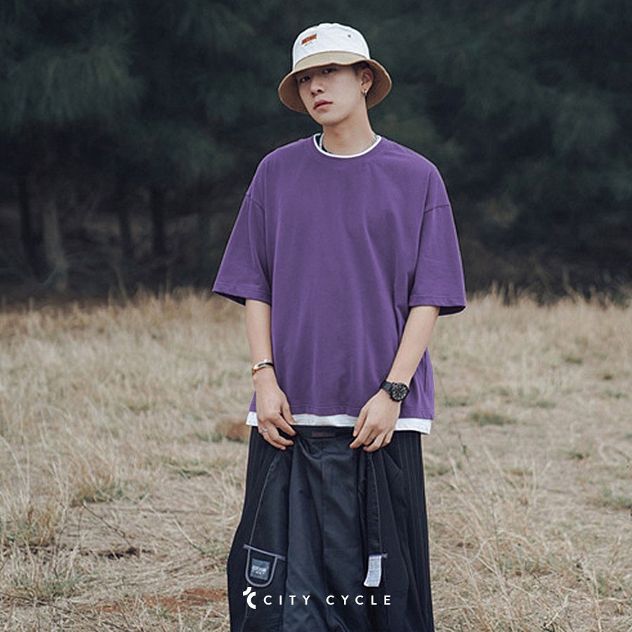 Áo thun nam nữ Layer trắng City Cycle - Áo thun cộc tay Unisex form rộng Local Brand | BigBuy360 - bigbuy360.vn