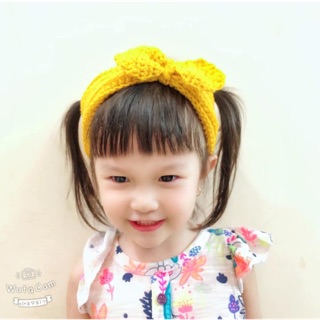 Băng đô len handmade cho bé gái
