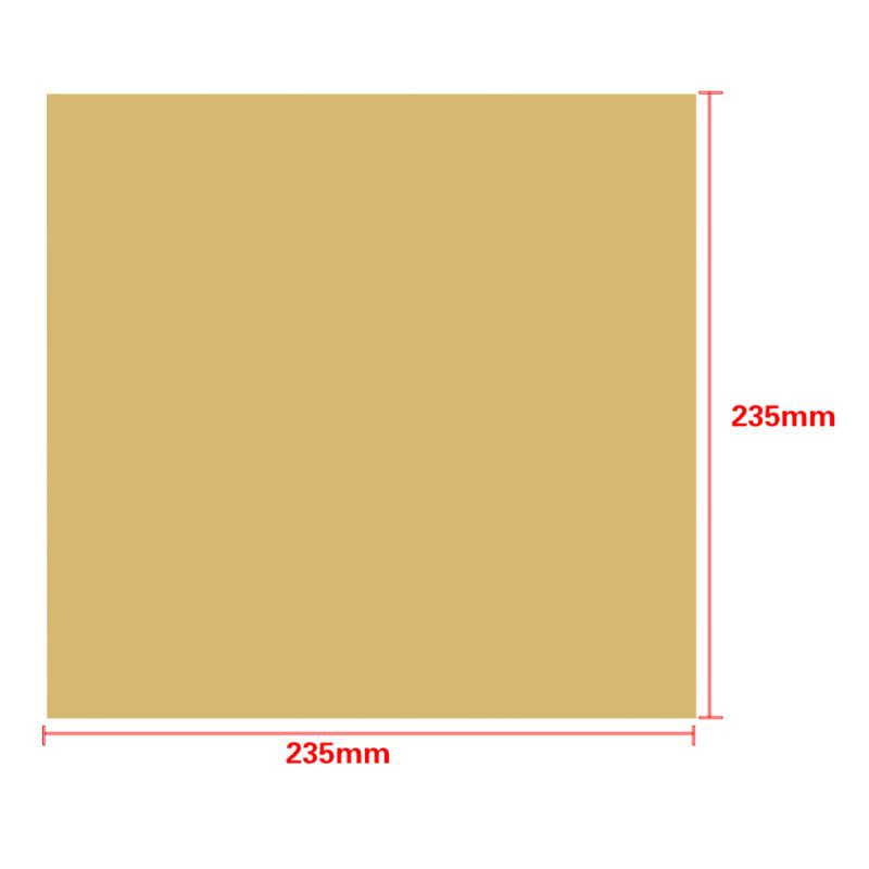 Tấm PEI Polyetherimide 235x235mm với băng dính dành cho máy in 3D Ender-3