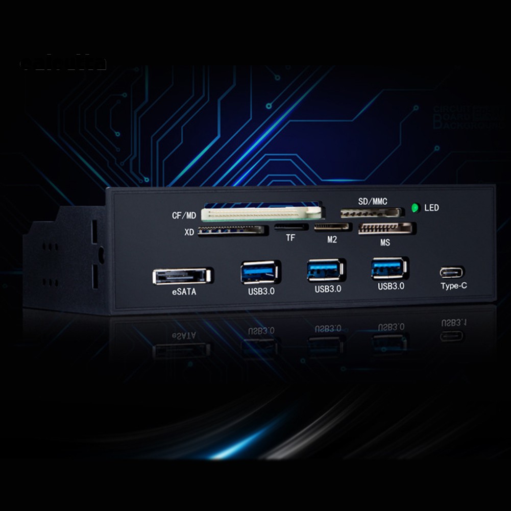 Đầu Đọc Thẻ Nhớ Đa Năng Usb 3.0 Esata Type-C Tf Sd