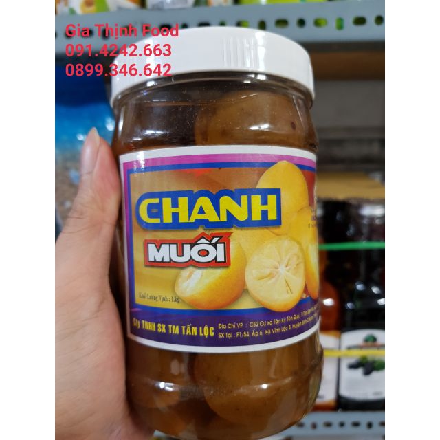 Chanh muối trái hiệu Tấn Lộc