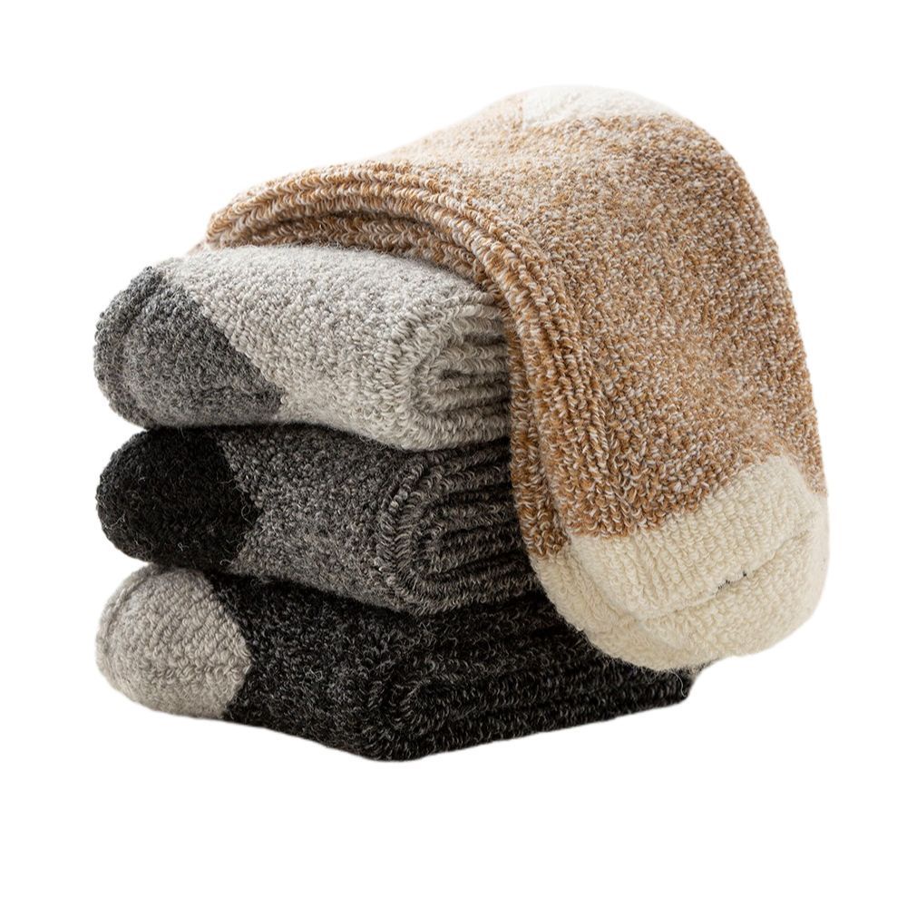 Đôi vớ len cashmere dày giữ ấm mùa đông chống lạnh nhiều màu tuỳ chọn cho nam