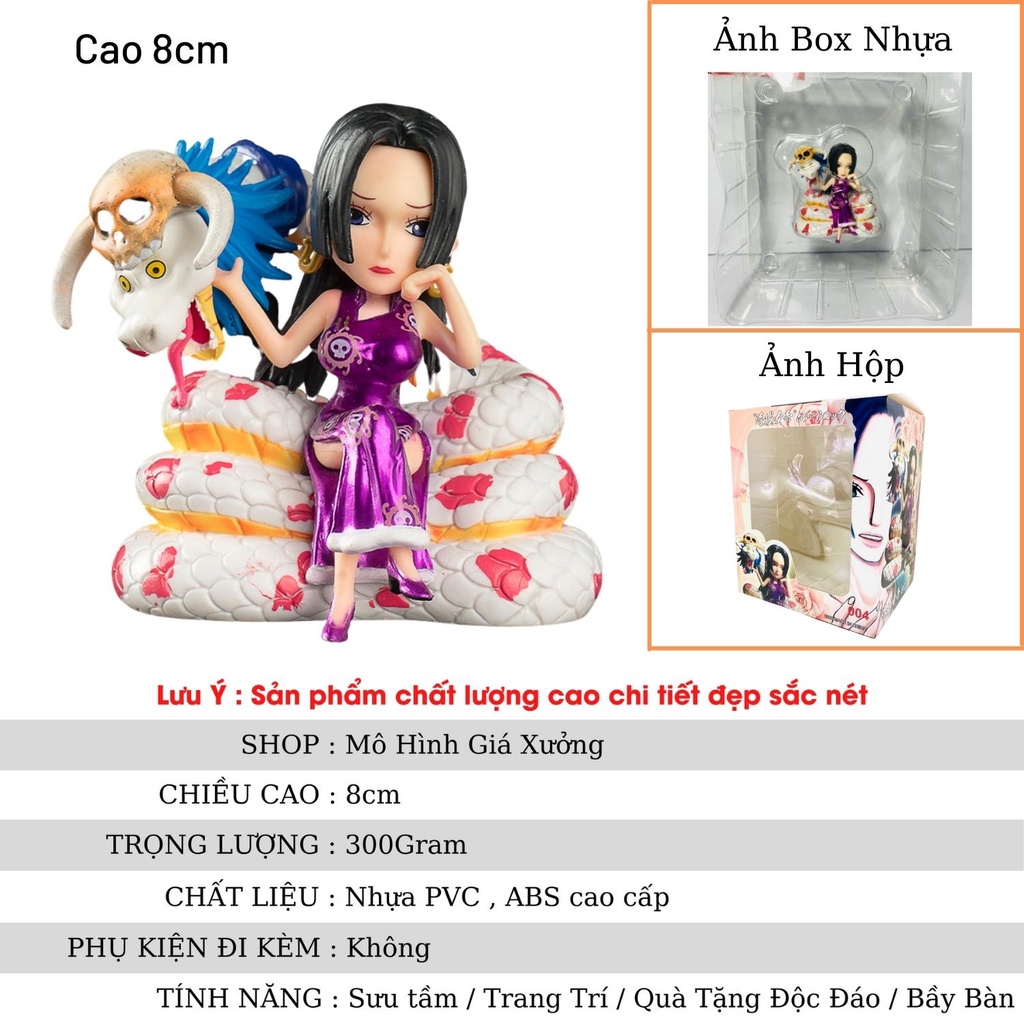 Mô hình One Piece Boa Hancock nữ hoàng hải tặc cao 8cm , trạng thái chiến đấu , figure mô hình one piece giá xưởng