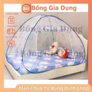 Màn chụp tự bung đỉnh chóp, mùng chụp người lớn gấp gọn chống muỗi hiệu quả