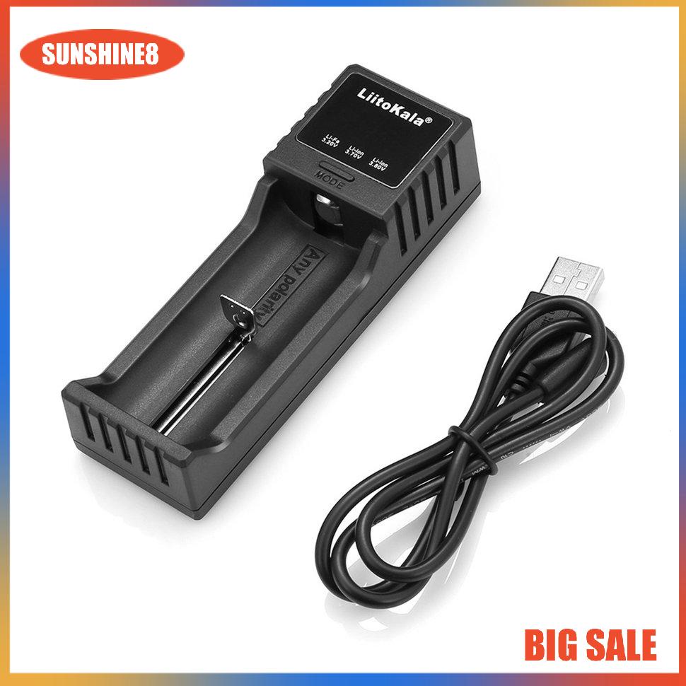 【SUN】Liitokala 18650 26650 21700 4 Slots LCD Display NiMH li-ion Battery Charger