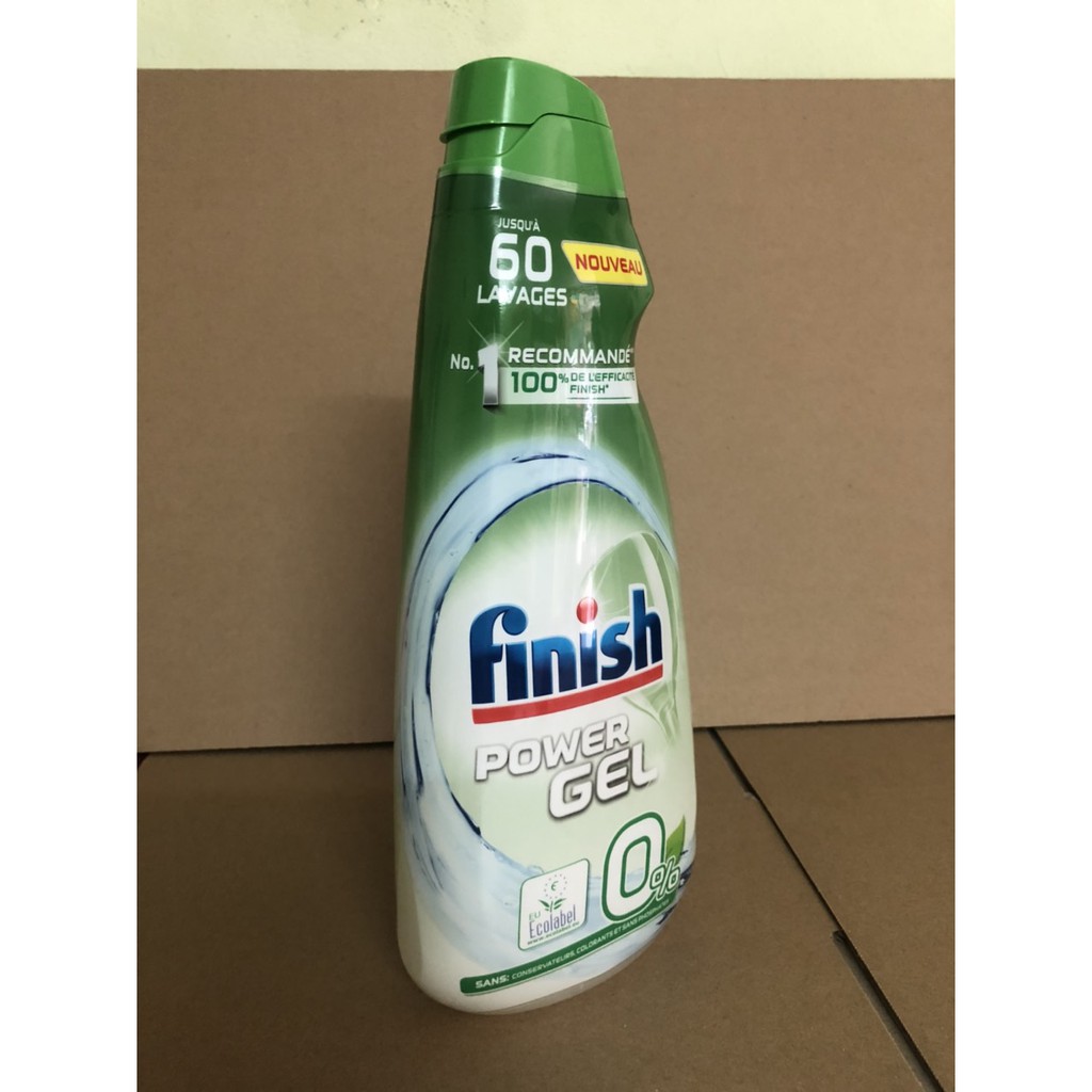 Gel rửa bát Finish Power Eco 0% 900ml (Gel rửa bát hữu cơ)