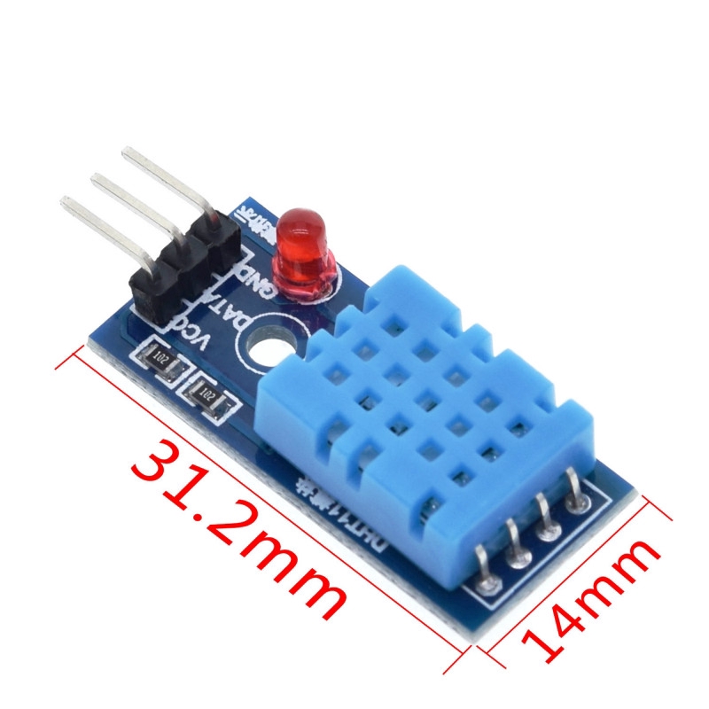 Mô-Đun Cảm Biến Nhiệt Độ Ẩm Dht11 Cho Arduino Diy Có Đèn LED