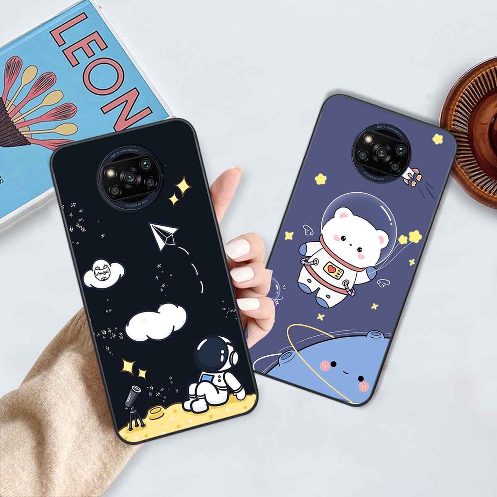 Ốp Xiaomi Poco X3 / Poco X3 Pro in hình vũ trụ, phi hành gia bầu trời cute dễ thương