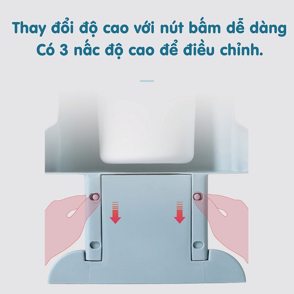 [Haobaby shop] Bô cho bé trai đi vệ sinh Holla - bô vệ sinh đứng, treo tường cho bé trai hình tên lửa