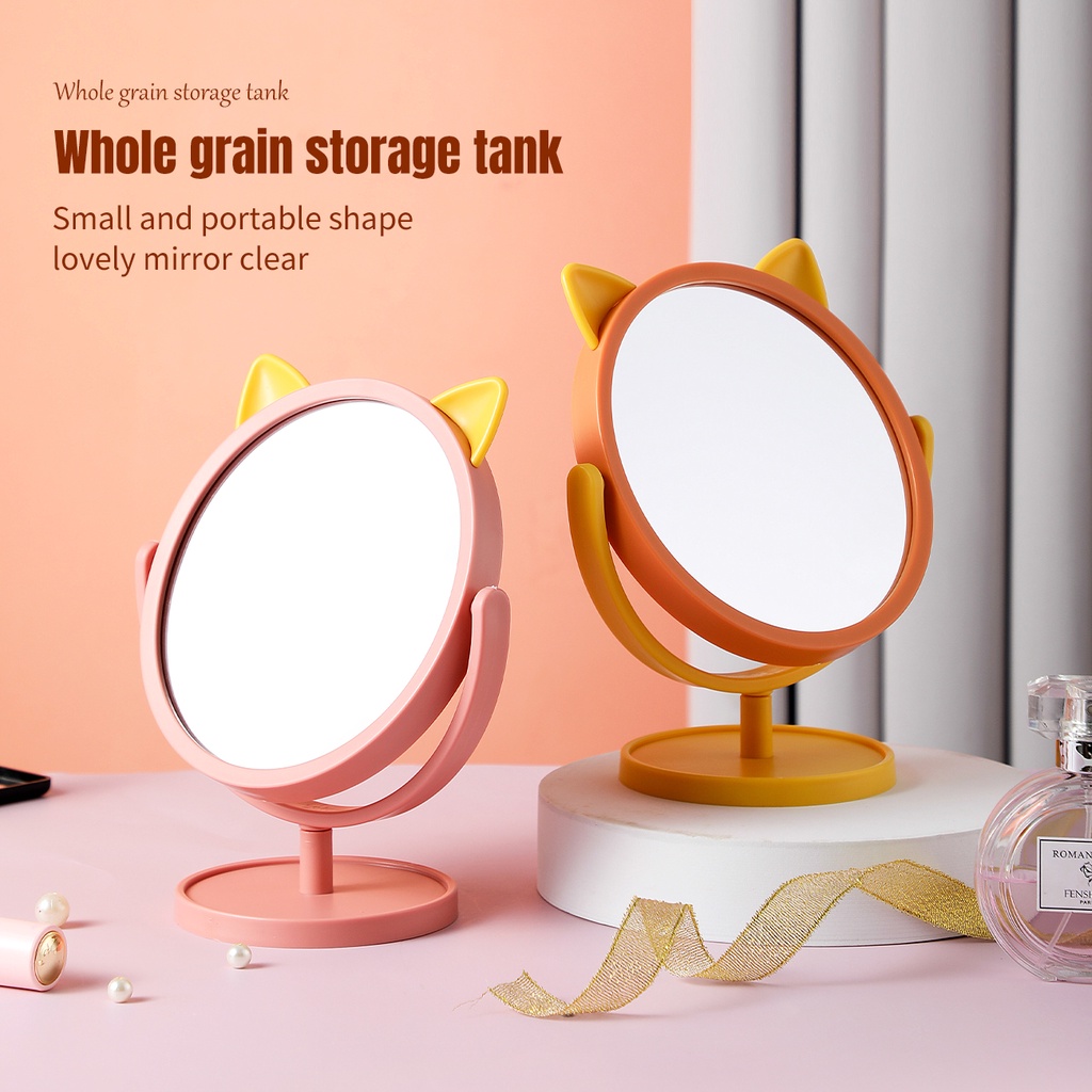 Gương trang điểm JUJIAJIA gấp gọn có thể xoay được