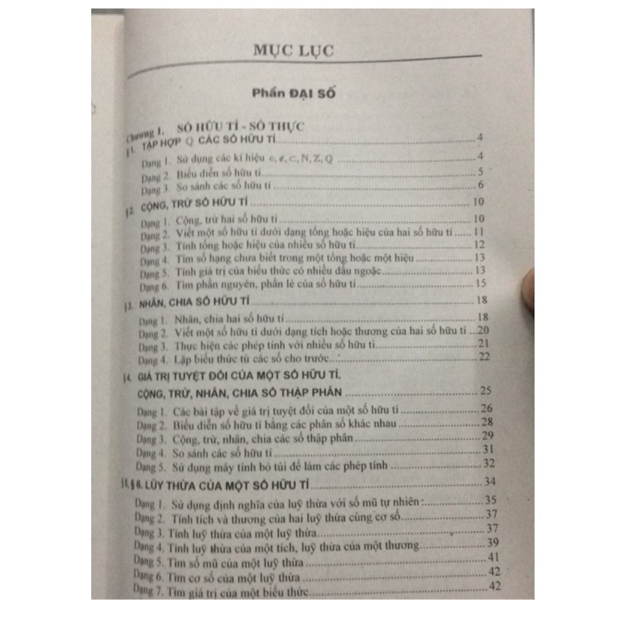 Sách Các Dạng Toán Và Phương Pháp Giải Toán 7 Tập 1