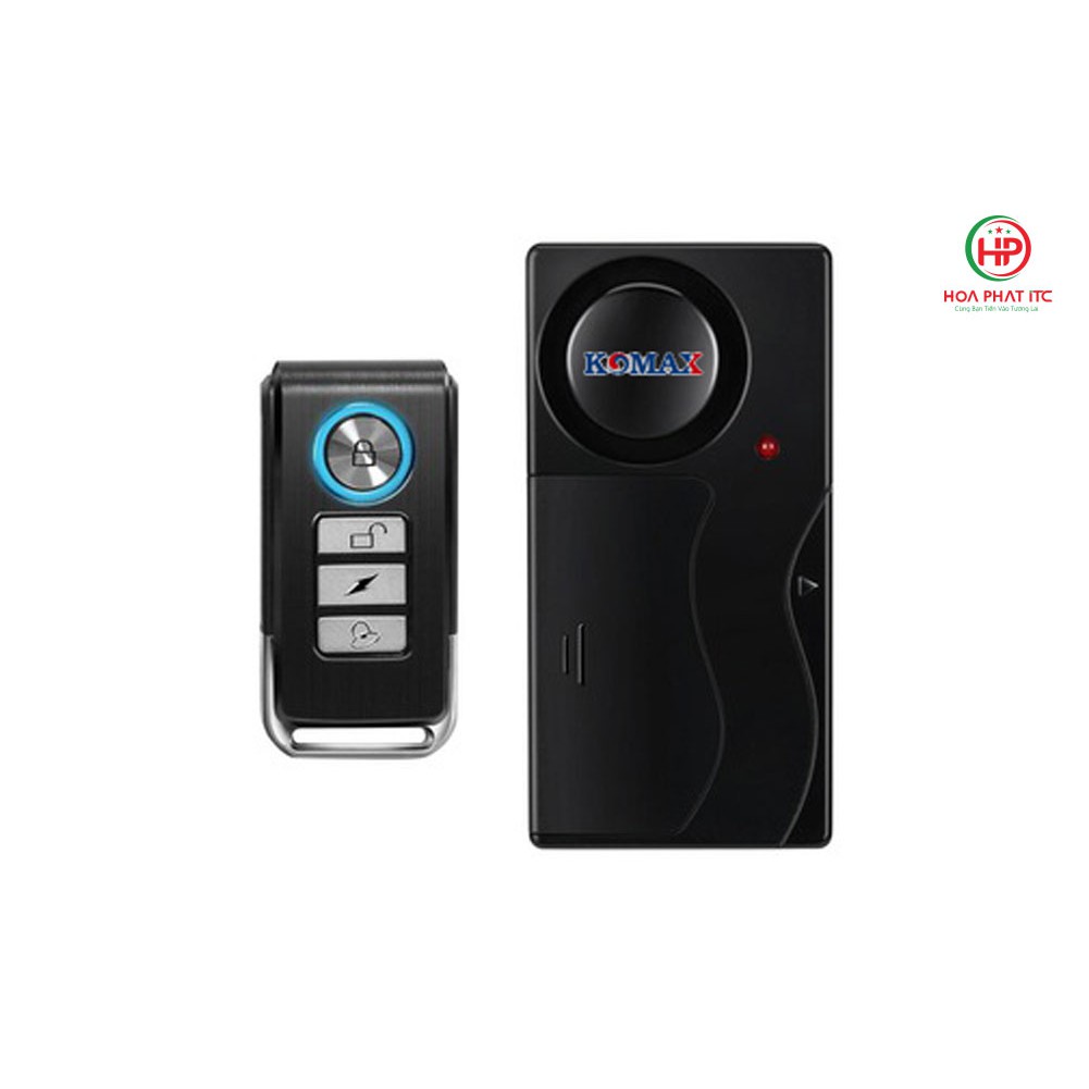 Báo trộm cảm biến rung kèm remote Komax KM-R16