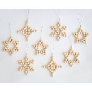 Hạt gỗ tết kiểu hạt gỗ tết trang trí Hạt gỗ thông hạt gỗ tròn