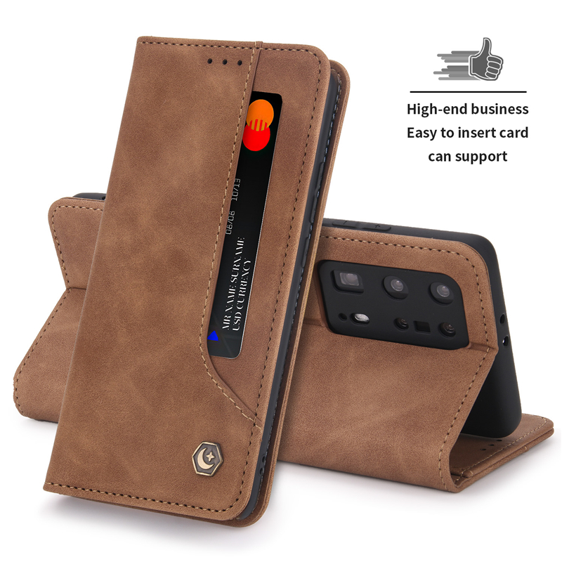 Flip Leather Case For Samsung A72 A71 A52 A51 A42 A32 A31 A21S A12 A02 POLA Retro Magnetic Auto Closing Card Slot Wallet Cover Case