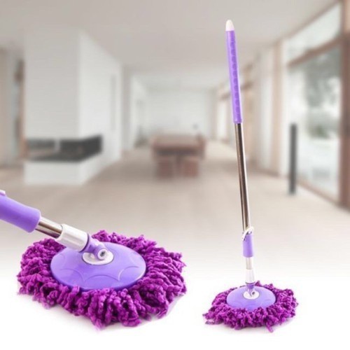[Giá hủy diệt] CHỔI LAU NHÀ XOAY 360 ĐỘ - Cây lau nhà mâm INOX tiện lợi - Lắp ráp dễ dàng - Rẻ hơn hoàn tiền