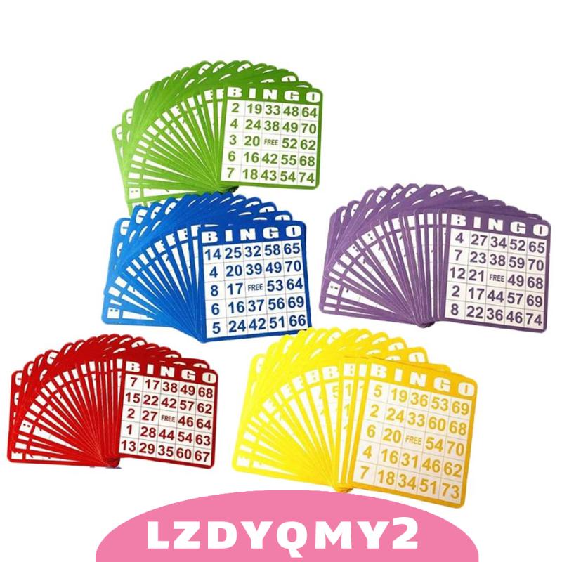 Bộ 100 Thẻ Bài Trò Chơi Bingo Vui Nhộn