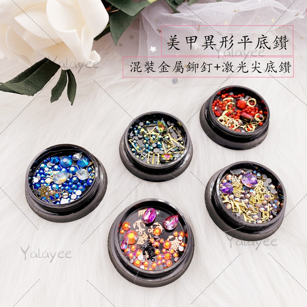 Đinh Tán Kim Loại Hỗn Hợp Hỗn Hợp Đính Móng Nghệ Thuật