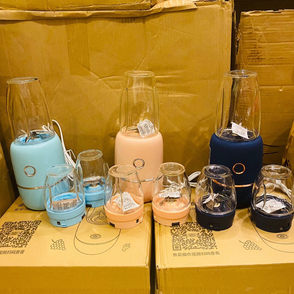 [6 LƯỠI DAO] Máy xay mini đa năng 3 cối xay sinh tố, đồ ăn dặm cho bé, xay thịt cá tuyệt vời - Beosmart