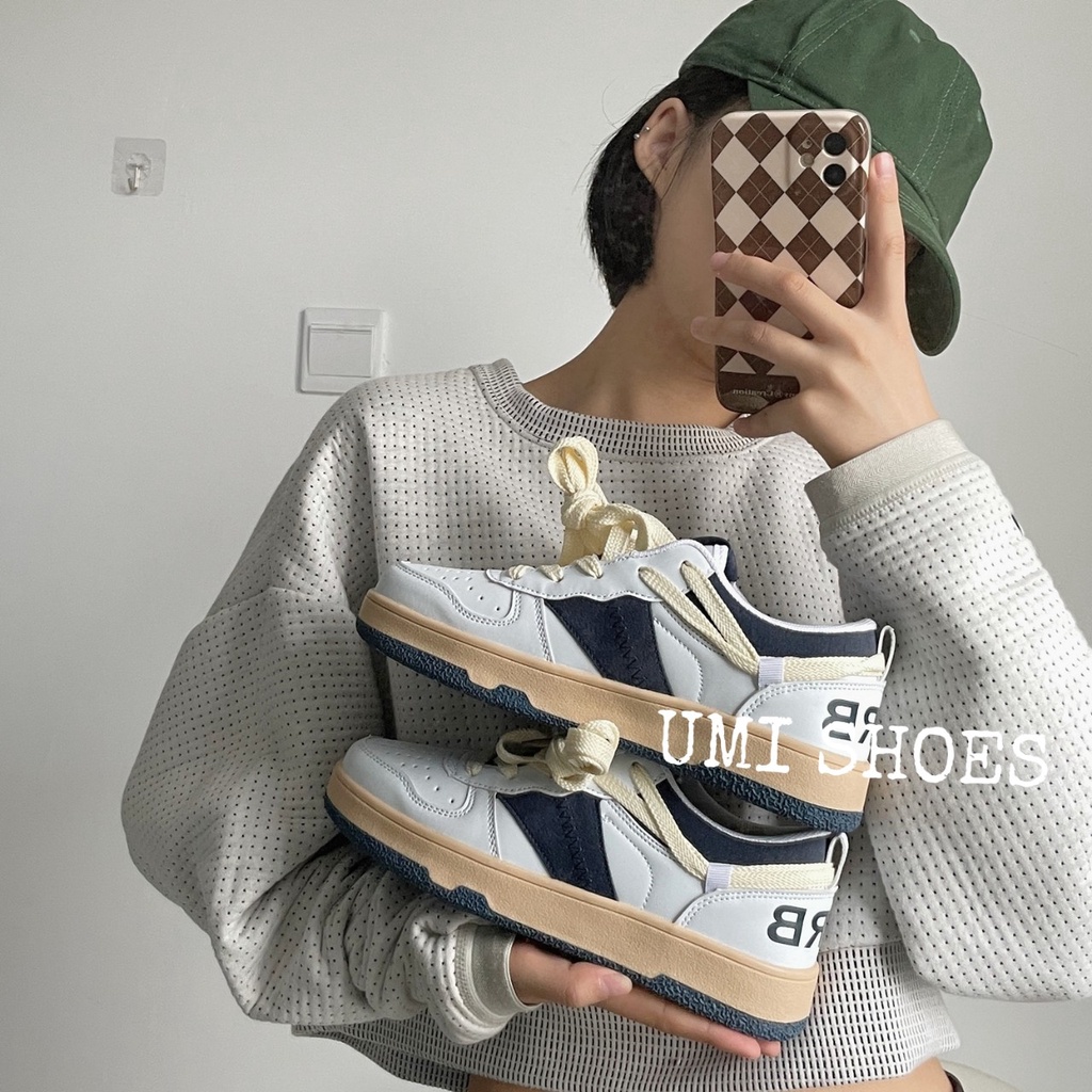 [LOẠI 1] Giày thể thao nữ đế bằng mã BBAU da vải canvas mềm bata mới hot phong cách retro ulzzang đẹp cá tính thời trang | BigBuy360 - bigbuy360.vn