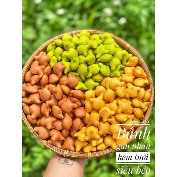 HỘP 500gram BÁNH GẤU MIX 3 VỊ SIÊU NGON