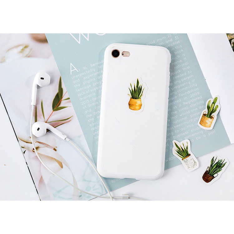 Sticker hộp 45 miếng dán - Khu Vườn Nhỏ - Hộp nhãn dán trang trí sổ tay bullet journal - M309
