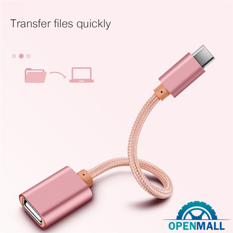 OM USB C 3.1 Type C Male To USB Female OTG Data Sync Converter Adapter Cable