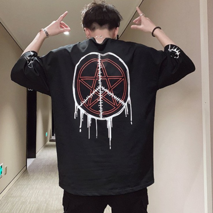 XẢ HÀNG APN09 Áo Phông Tay Lỡ Cho Cả Nam Và Nữ Hình Ngôi Sao Unisex Vải Cotton Đẹp Và Thoáng Mát[Akistore]