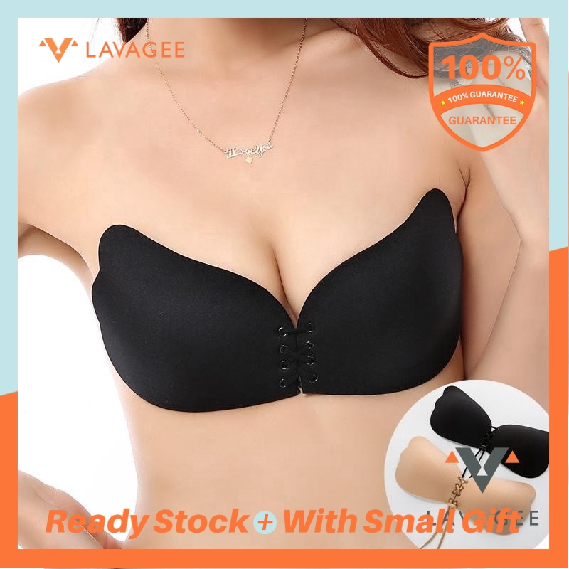 Lavagee READY STOCK Seamless Adhesive PUSH UP Nu Bra