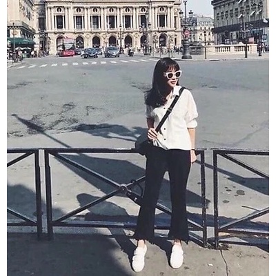 Giày Thể thao quay ngang phong cách Hàn Quốc