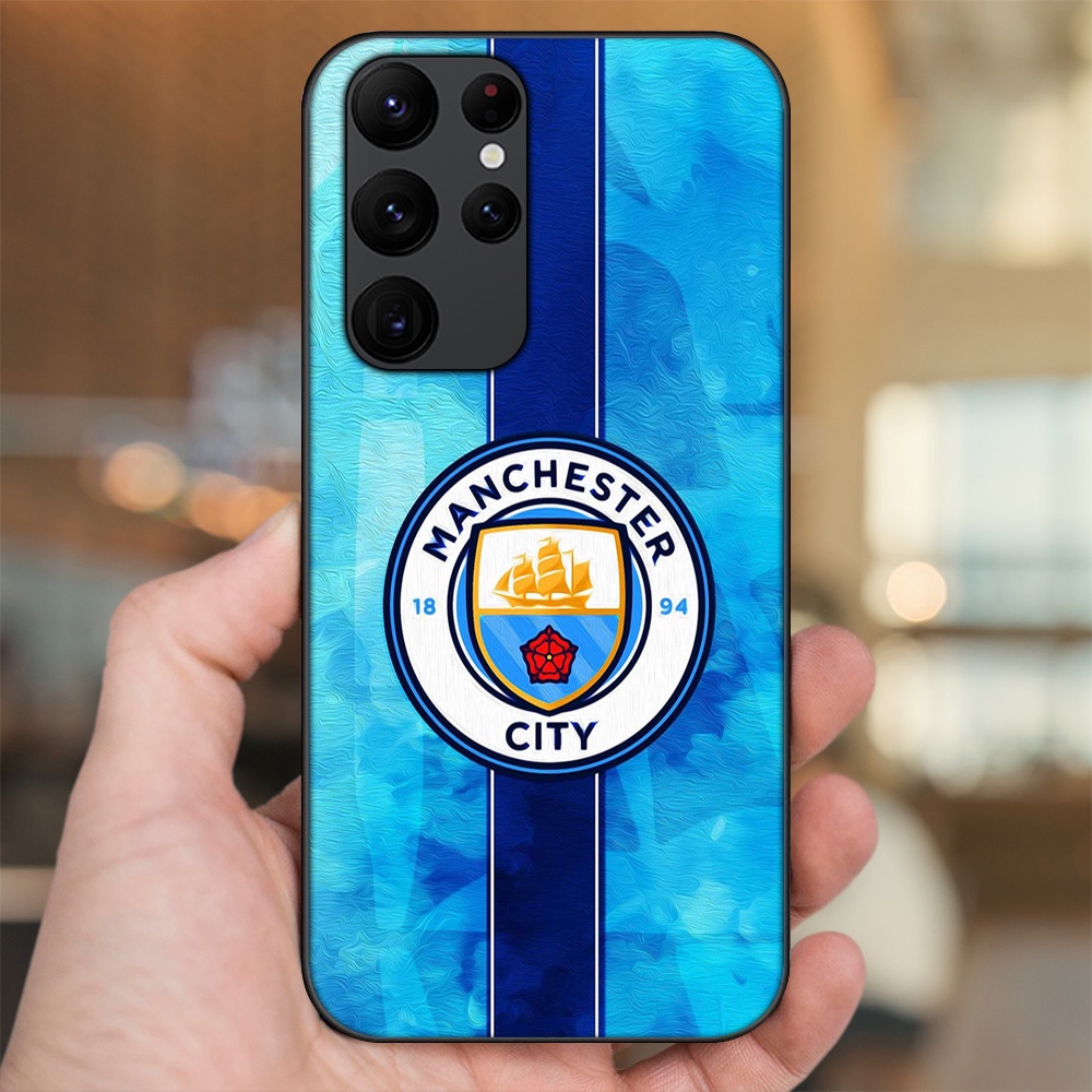 Ốp lưng Samsung S20 Ultra viền đen in hình Manchester City MC