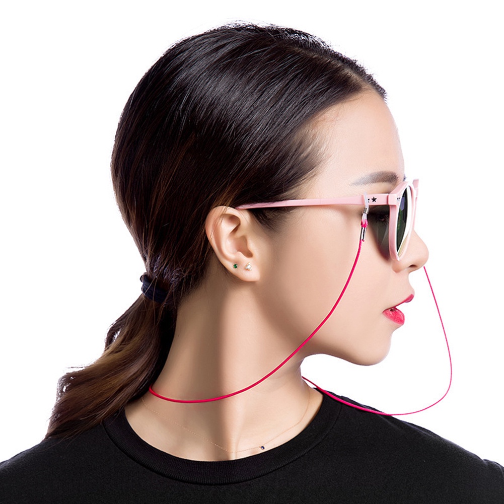 Dây Đeo Kính Màu Trơn Có Thể Điều Chỉnh Phong Cách Thể Thao Mới