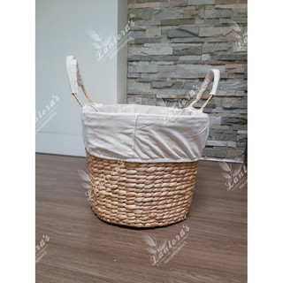 Nôi em bé bằng lục bình đan hạt gạo