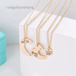 Vòng cổ Mặt Trăng Và Trái Tim Khắc Chữ Best Friends Bff Màu Vàng / Bạc Thời Trang Cho Chị Em Gái