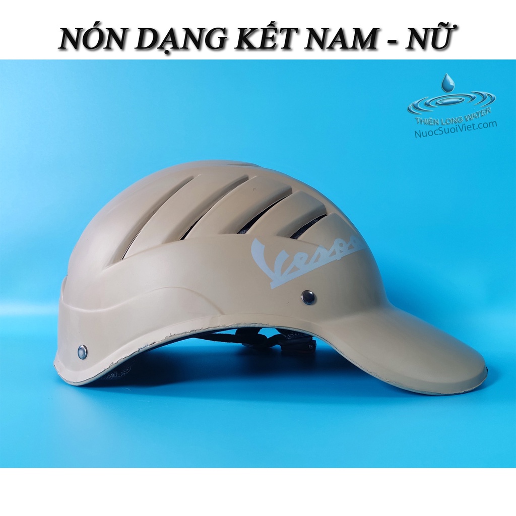 Nón Bảo Hiểm Dạng Kết Tem Vespa - Phù Hợp Nam Nữ Thời Trang