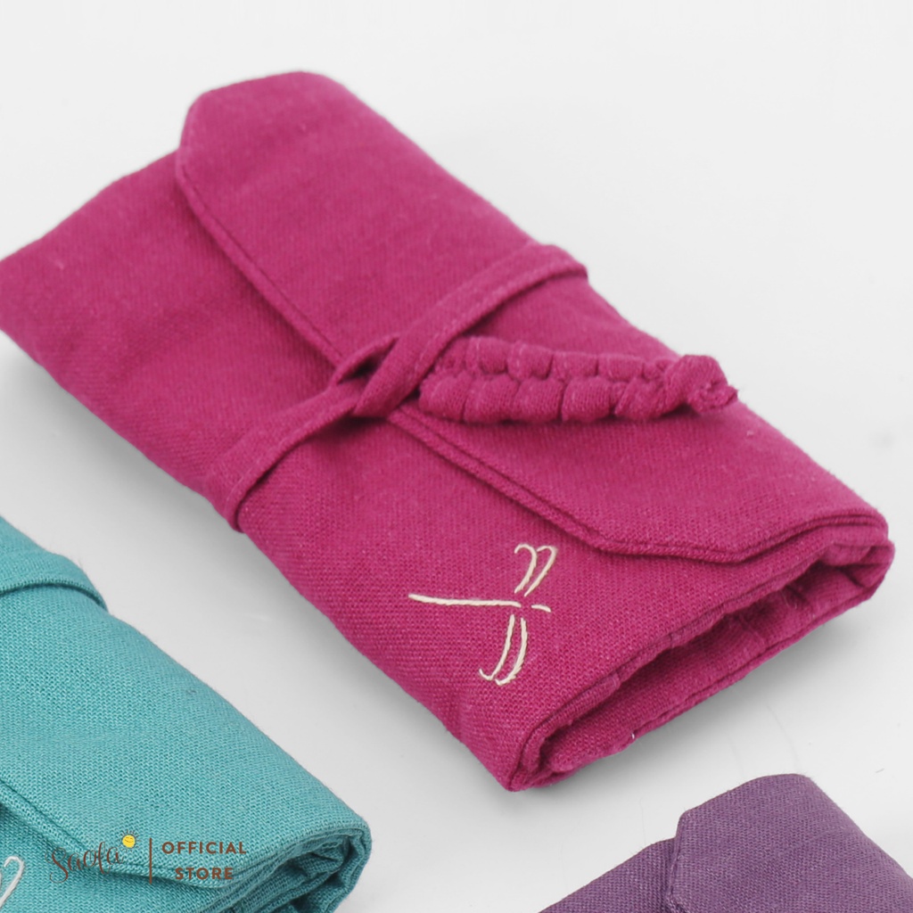 Ví Handmade Đựng Trang Sức Tiện Dụng Chất Liệu Linen Cho Bạn Gái/ Bé Gái - MAIA JEWELRY POUCH - SAOLA KIDS CLOTHING