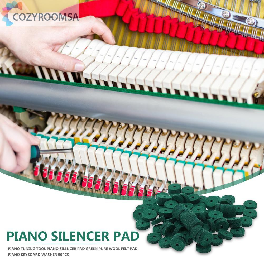 Set 90 Vòng Đệm Nỉ Cho Bàn Phím Đàn Piano Màu Xanh Lá