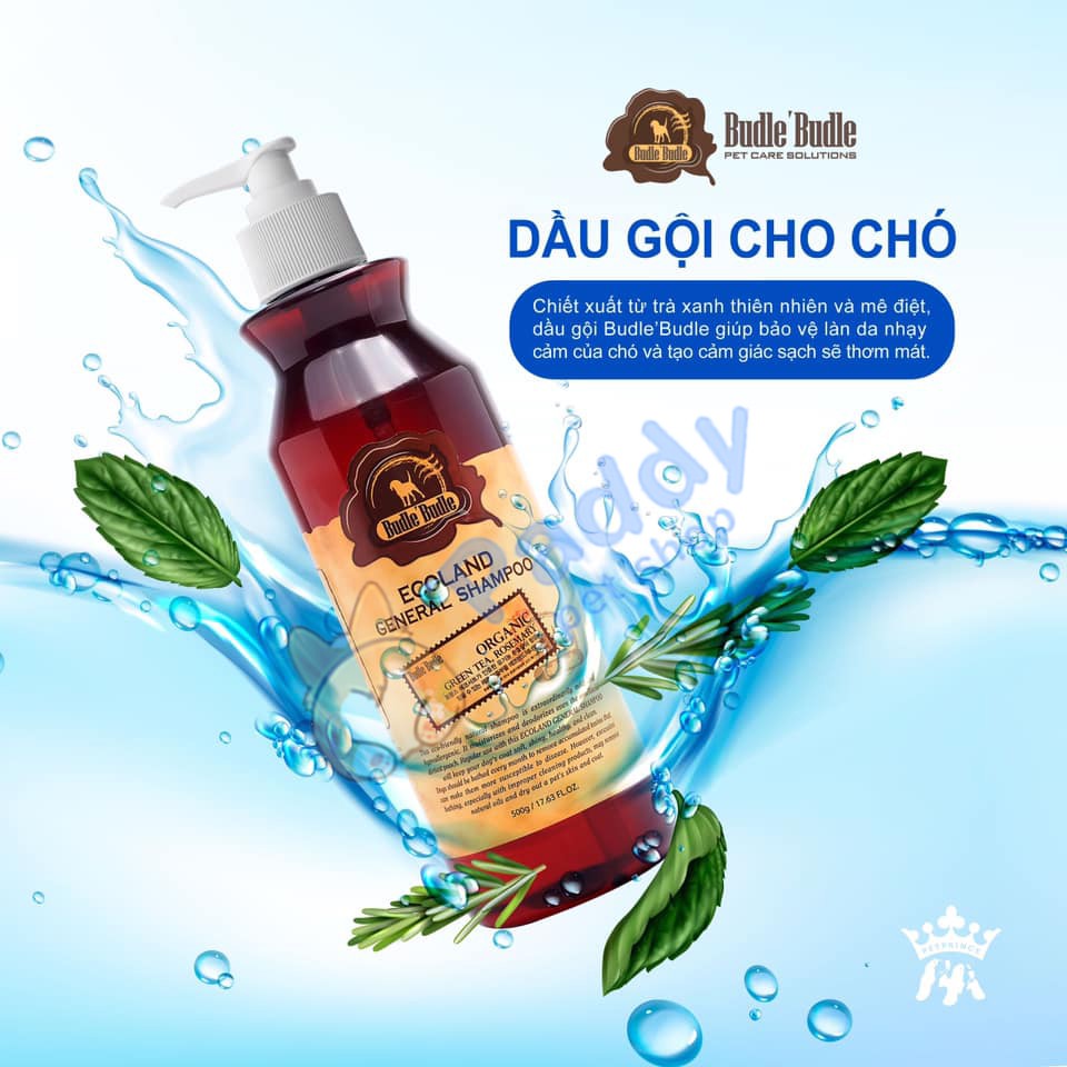 Sữa Tắm Hữu Cơ Budle Ecoland General Cho Mọi Loại Chó (500ml)