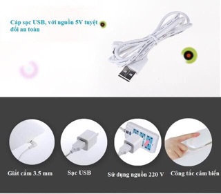đèn học chống cận công tắc cảm ứng