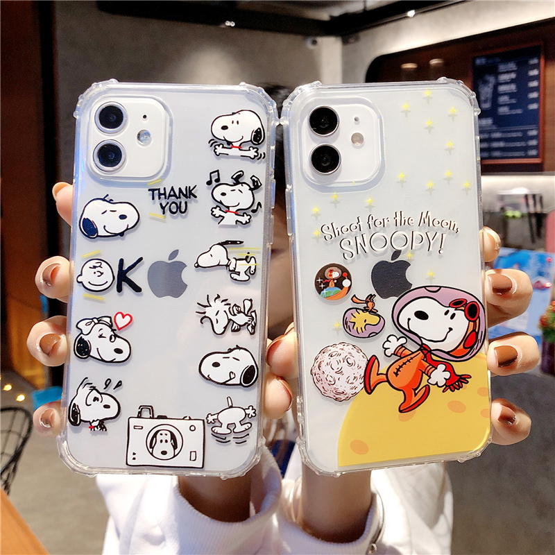 IPHONE Ốp Lưng Tpu Họa Tiết Hình Chú Chó Snoopy Thời Trang Cho Iphone12 Pro Max Iphone11 Pro Max 7plus Se2020 8plus Xs Xr Xsmax | BigBuy360 - bigbuy360.vn