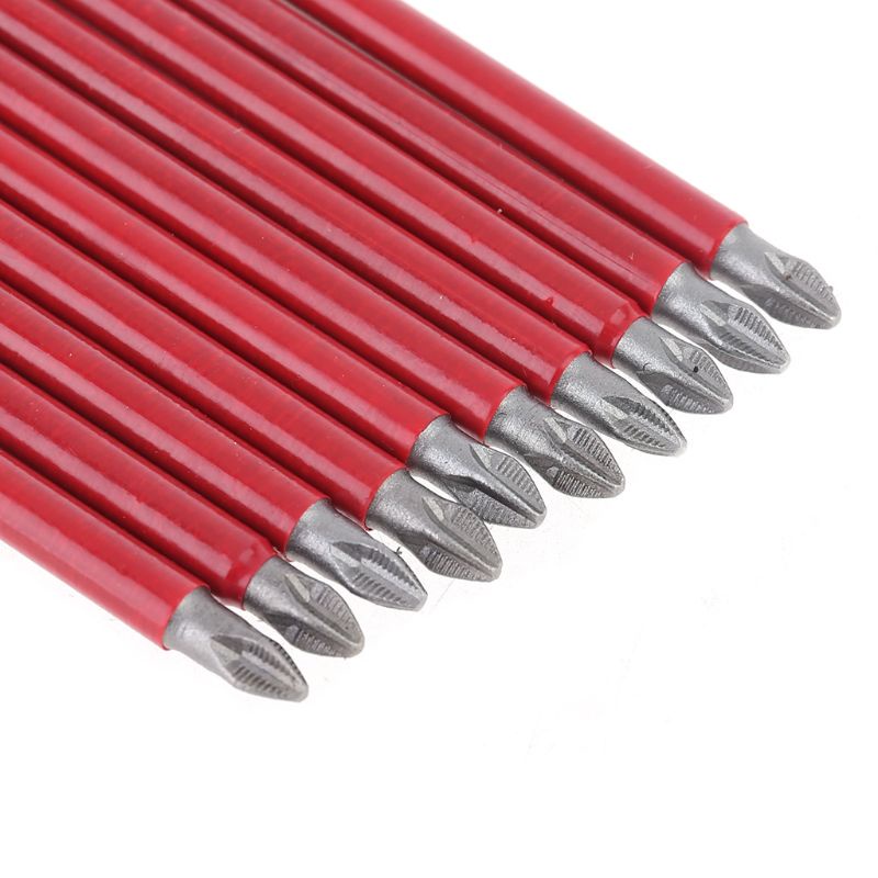 Set 10 Mũi Khoan PH2 150mm 1 4 Hex Chuyên Dụng
