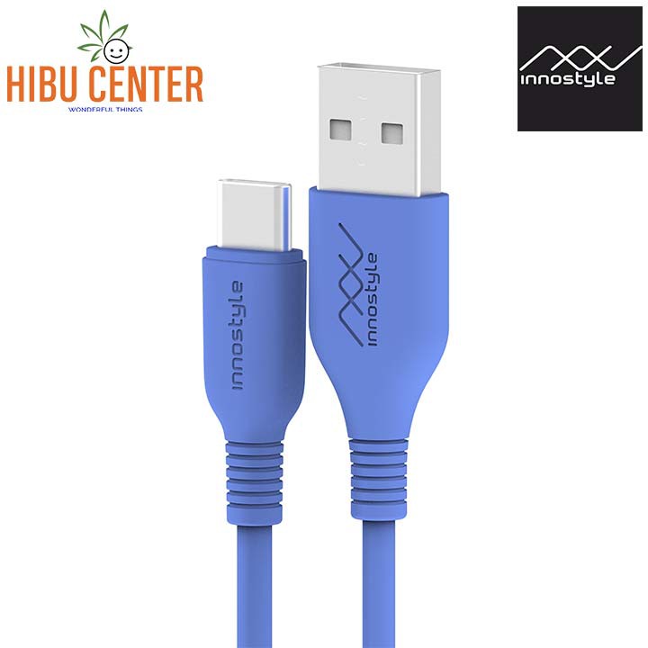 [Bền Bỉ] Cáp Innostyle Jazzy USB-A to USB-C 1.2M Hỗ Trợ Sạc Nhanh 15W IAC150t - Follow HIBUCENTER Giảm 5%